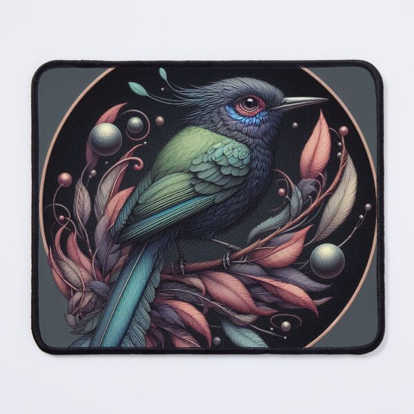 Item preview, Hand-Drawn Surreal Bird Inside Circle – Mystical Line Art Design designed and sold by ashokreddy343.