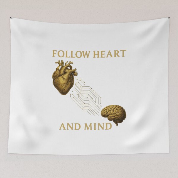 Item preview, "Guided by Heart and Mind" designed and sold by MK-WOOD.