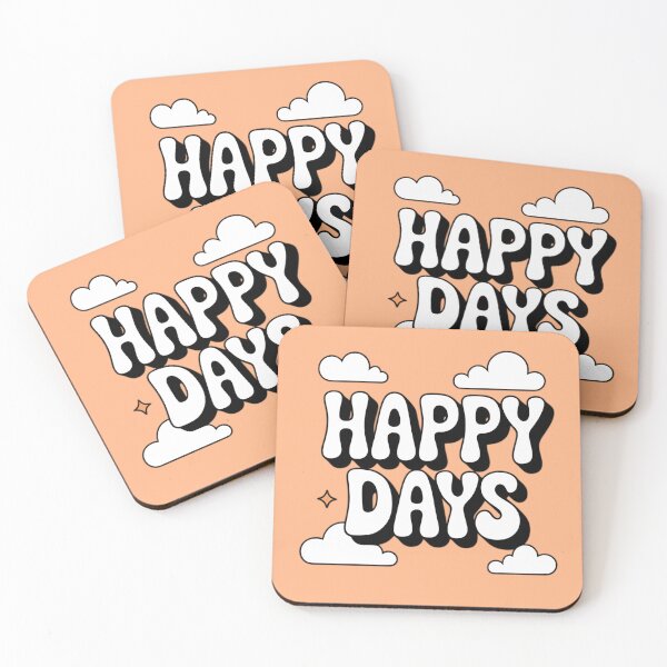 Item preview, Happy Days Retro Groovy Typography designed and sold by NewAspect.