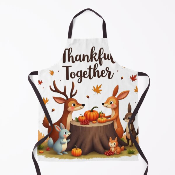 Item preview, Thankful Together – Cute Woodland Animals Thanksgiving Design designed and sold by GrafteesGlow.