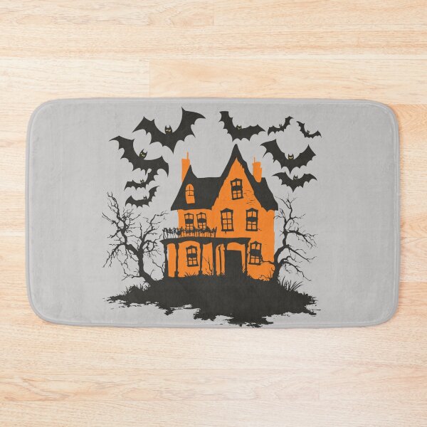 Item preview, Spooky Haunted House with Flying Bats Halloween designed and sold by Jonaree Art Design.