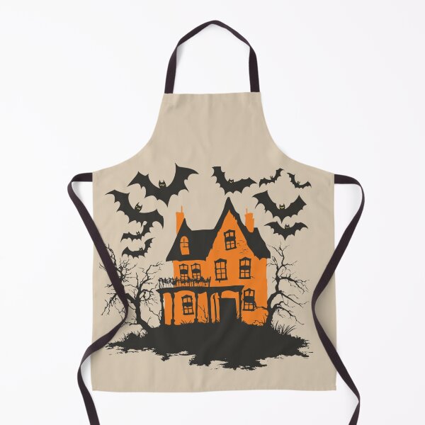 Item preview, Spooky Haunted House with Flying Bats Halloween designed and sold by Jonaree Art Design.