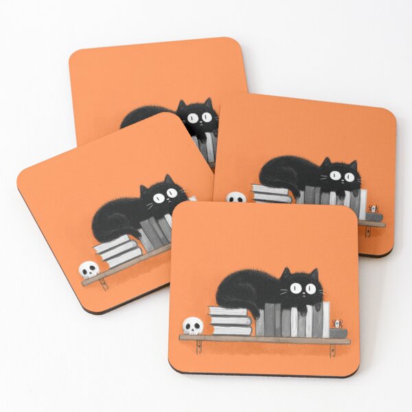 Item preview, Cat on a bookshelf designed and sold by MendaciousMina.