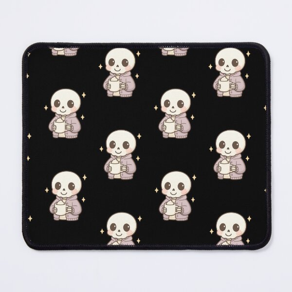 Item preview, Cozy Skeleton with Cocoa – Cute Halloween Sticker designed and sold by MadeByElysia.