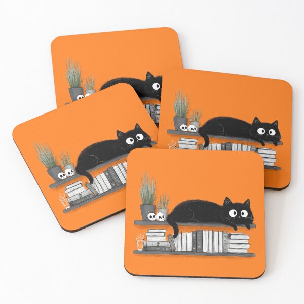Item preview, Cat on a bookshelf designed and sold by MendaciousMina.