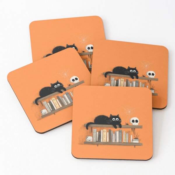 Item preview, Cat on a bookshelf designed and sold by MendaciousMina.