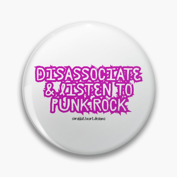 Item preview, Disassociate & Listen to Punk Rock designed and sold by RabbitHeartArt.