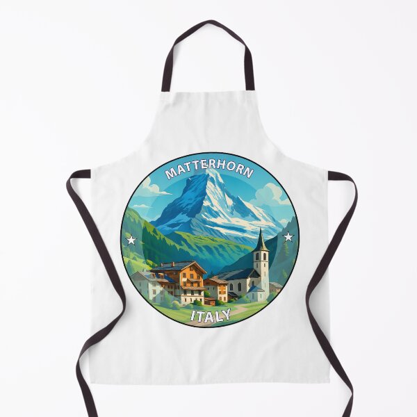 Item preview, Matterhorn & Cervinia Italy - Iconic Landmark Travel vacation destination souvenir art stamp designed and sold by inkNext.