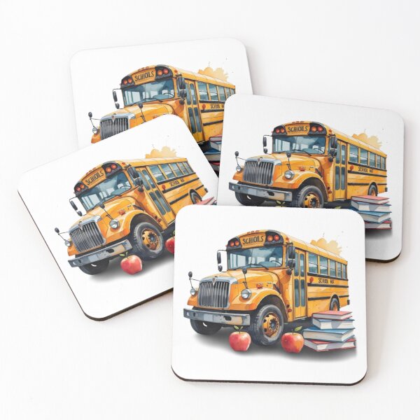 Item preview, Classic School Bus – Back to School Apples & Books Art designed and sold by GrafteesGlow.