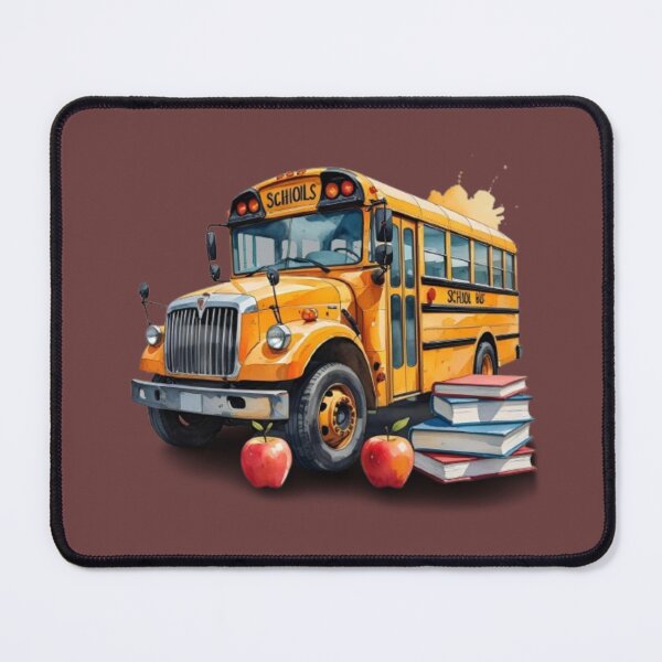 Item preview, Classic School Bus – Back to School Apples & Books Art designed and sold by GrafteesGlow.