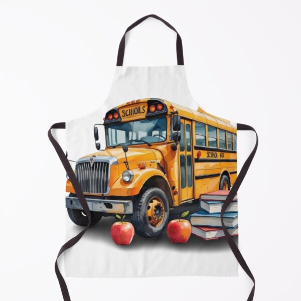 Item preview, Classic School Bus – Back to School Apples & Books Art designed and sold by GrafteesGlow.