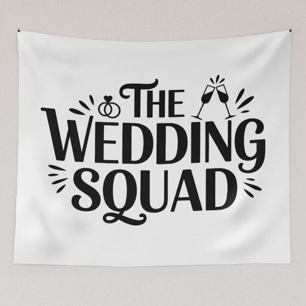 Item preview, The Wedding Squad Typography designed and sold by Haji  Kamora.