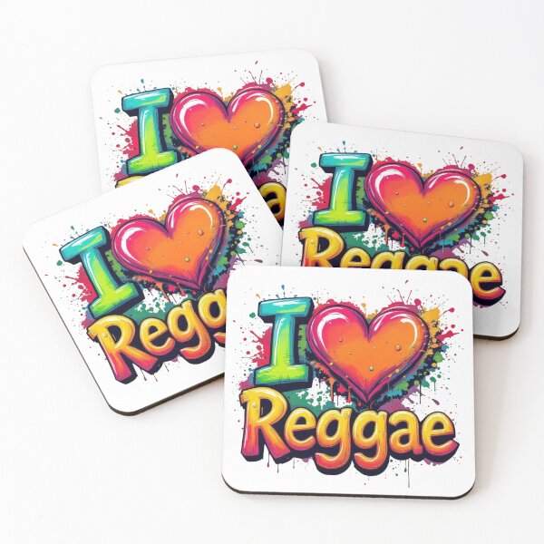 Item preview, I love Reggae - Colorful Graffiti Art designed and sold by Inkwell grove.