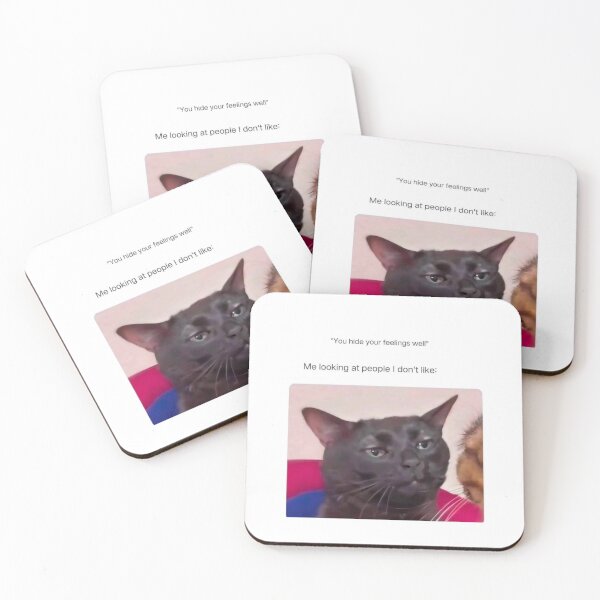 Item preview, Cat being judgmental  designed and sold by Mins Creations.