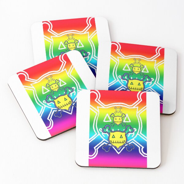 Item preview, Percentum Skull & Xbones (rainbow) designed and sold by PERCENTUM DESIGNS.