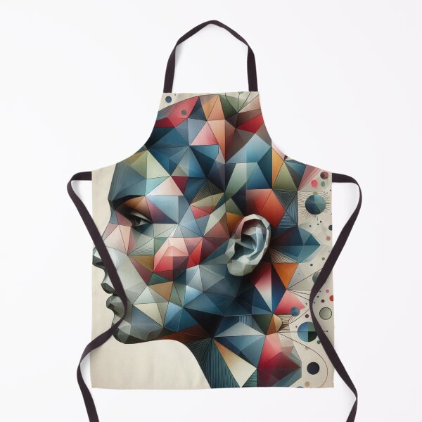 Item preview, Abstract Portrait with Geometric Fusion – Surreal Silhouette Art designed and sold by ashokreddy343.