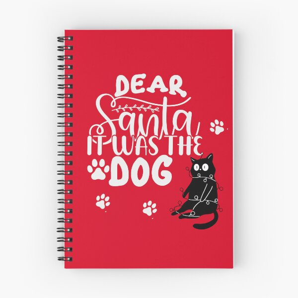 Artikelvorschau, Lieber Weihnachtsmann, es war der Hund – Lustiges Katzen-Weihnachtsdesign für Tierliebhaber entworfen und verkauft von TheBeeKindSpace.