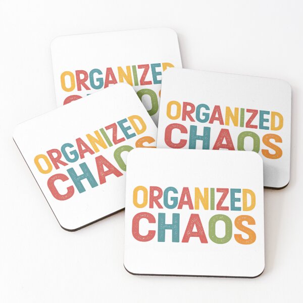Item preview, Organized Chaos Retro Vintage Text | T-Shirt & Hoodie | Funny Sarcastic Quote | Perfect Gift for Planners, Students, & Creative Minds designed and sold by Colorful-Garden.