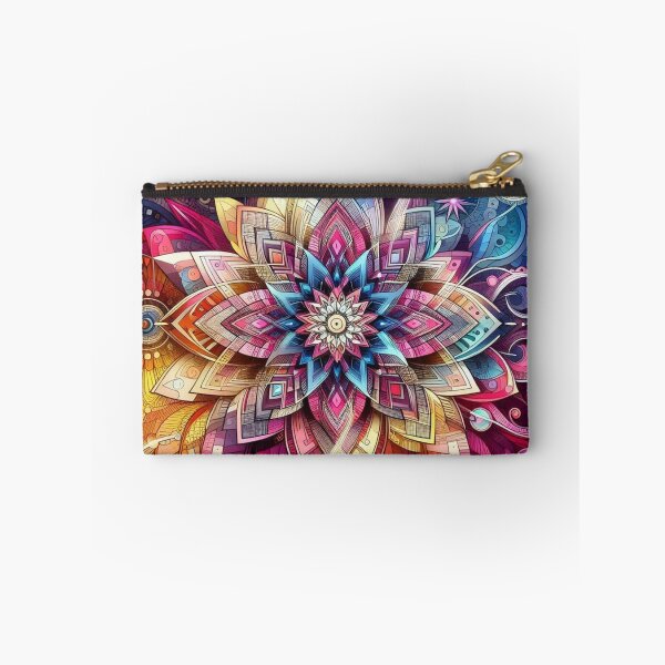Item preview, Colorful geometric decorative mystic flower  designed and sold by Dogandesighn.