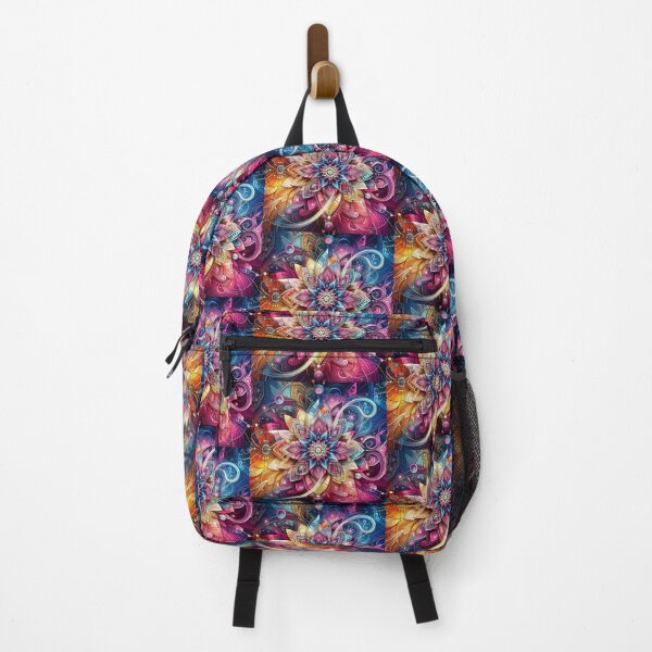 Item preview, Colorful geometric decorative mystic flower  designed and sold by Dogandesighn.