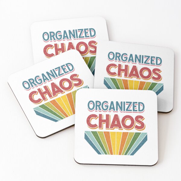 Item preview, Organized Chaos Retro Vintage Text | T-Shirt & Hoodie | Funny Sarcastic Quote | Perfect Gift for Planners, Students, & Creative Minds designed and sold by Colorful-Garden.