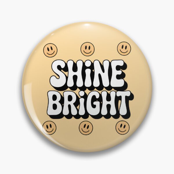 Item preview, Shine Bright Retro Happy Face Smiley Positive Vibe Design designed and sold by NewAspect.