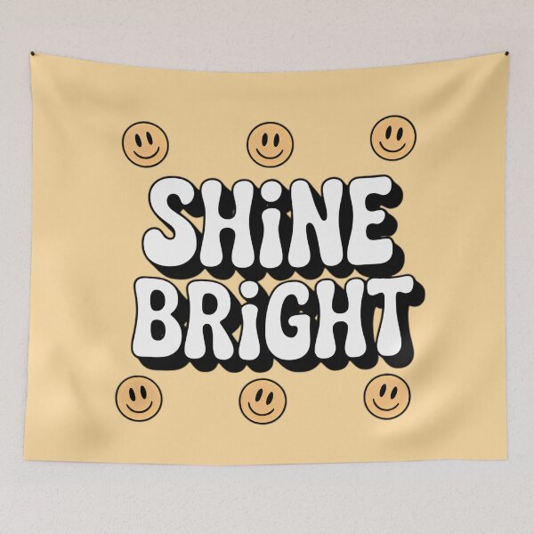 Item preview, Shine Bright Retro Happy Face Smiley Positive Vibe Design designed and sold by NewAspect.