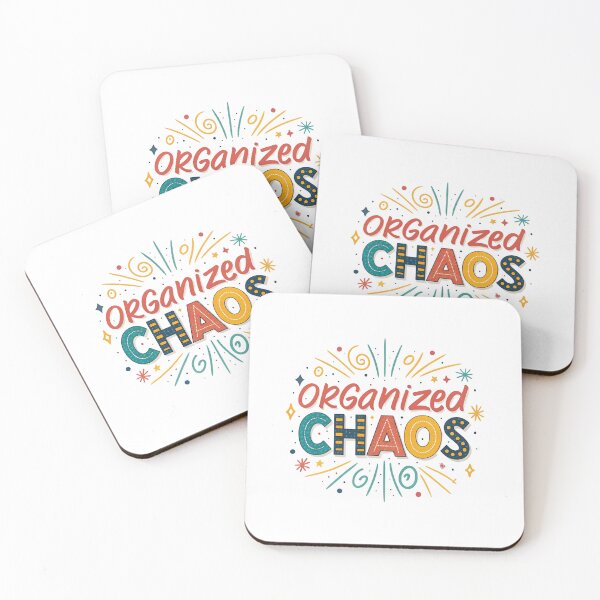 Item preview, Organized Chaos Retro Vintage Text | T-Shirt & Hoodie | Funny Sarcastic Quote | Perfect Gift for Planners, Students, & Creative Minds designed and sold by Colorful-Garden.