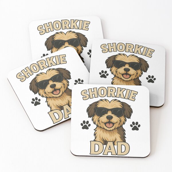 Item preview, Shih Tzu Yorkshire Terrier Cute Kawaii Shorkie Dad designed and sold by Leonardo Palumbo.