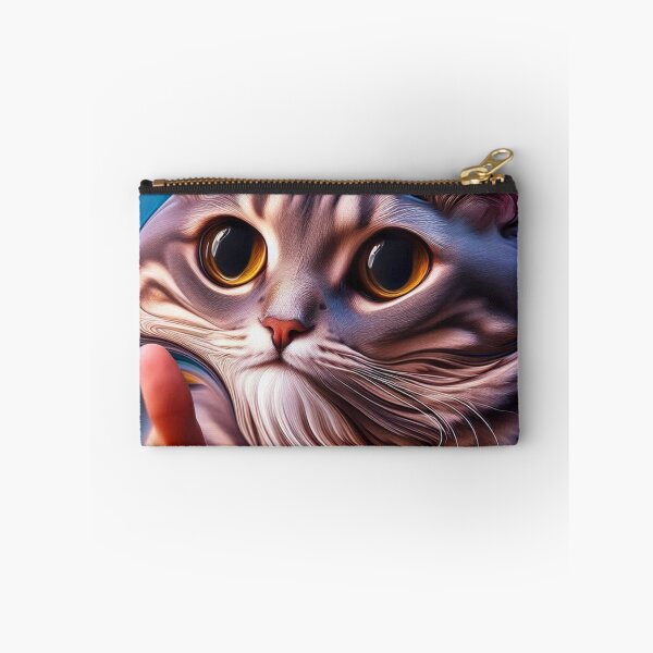 Item preview, Weird Cat Meme Surrealism – Distorted Text Bubble Art designed and sold by ashokreddy343.