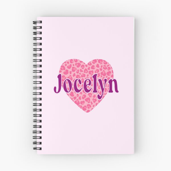 Item preview, Jocelyn Name Pink Leopard Heart  designed and sold by Jeallan Designs.