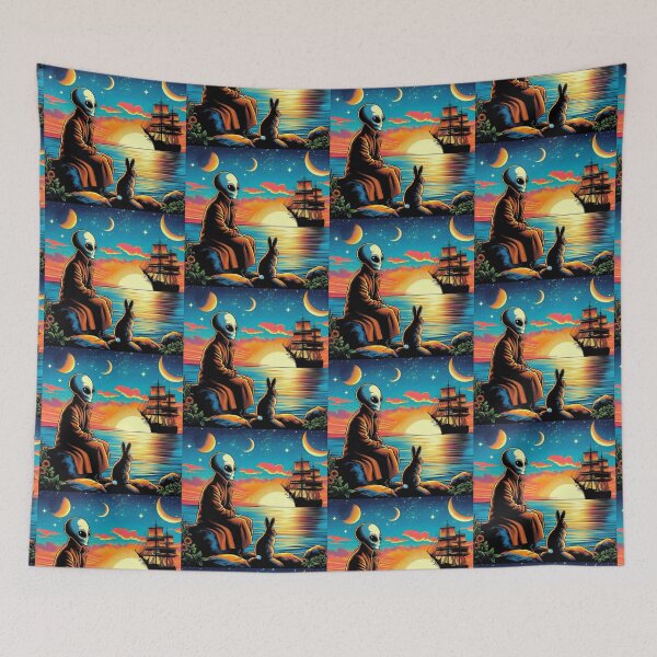 Item preview, alien and cute bunny designed and sold by Dogandesighn.