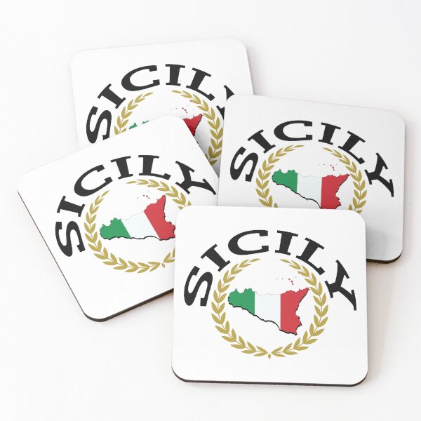 Item preview, Italian Flag Sicily Region designed and sold by Freshinkshop.