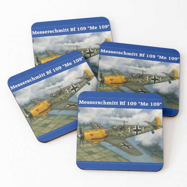 Item preview, WW2 German Aircraft Messerschmitt Bf 109 Fighter WWII Plane Aviation designed and sold by Blok45.