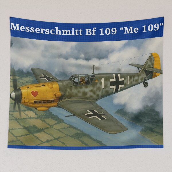 Item preview, WW2 German Aircraft Messerschmitt Bf 109 Fighter WWII Plane Aviation designed and sold by Blok45.