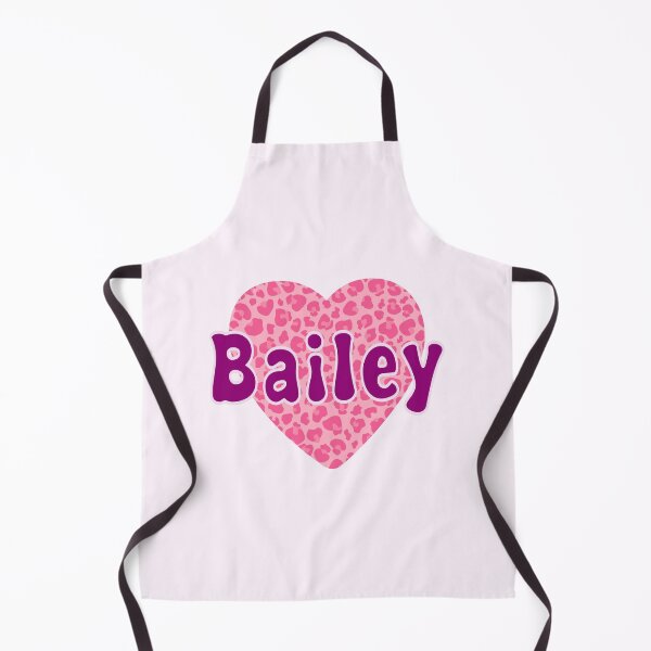 Item preview, Bailey Name Pink Leopard Heart  designed and sold by Jeallan Designs.