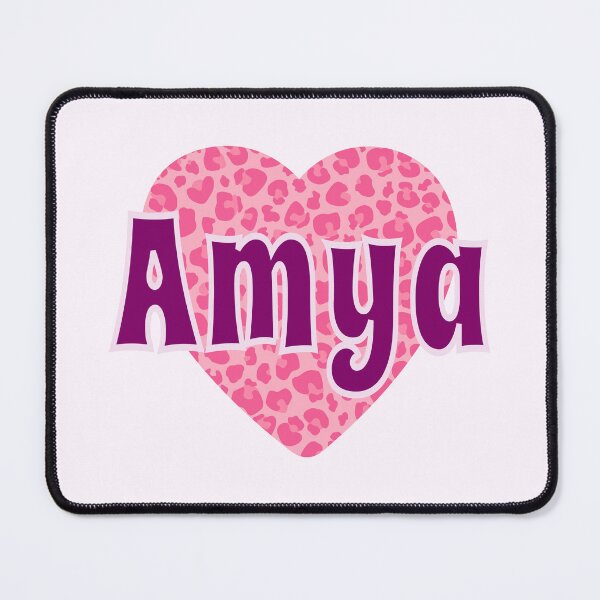 Item preview, Amya Name Pink Leopard Heart designed and sold by Jeallan Designs.
