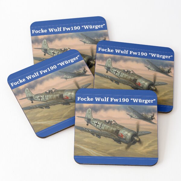 Item preview, WW2 German Aircraft Focke Wulf Fw 190 Fighter WWII Plane Aviation designed and sold by Blok45.