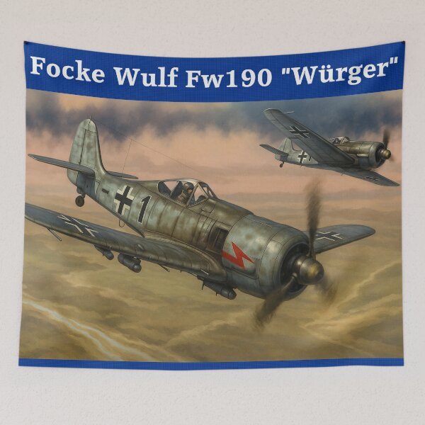 Item preview, WW2 German Aircraft Focke Wulf Fw 190 Fighter WWII Plane Aviation designed and sold by Blok45.