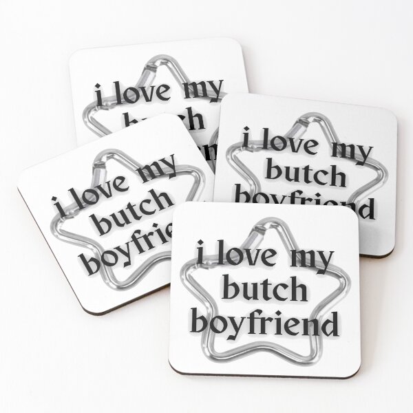 Item preview, I Love My Butch Boyfriend Carabiner designed and sold by ptrcj.