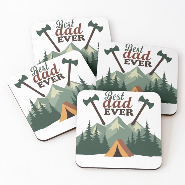Item preview, Best Dad Ever – Rustic Camping Adventure Design designed and sold by GrafteesGlow.