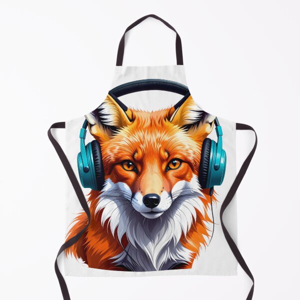 Item preview, Chilled Fox Wearing Headphones designed and sold by takeng07.