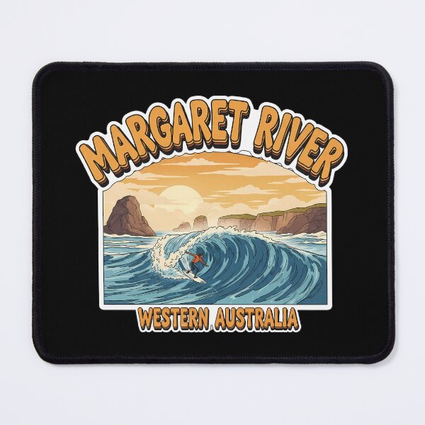 Item preview, Margaret River Pro: A Vibrant 1970s Retro Surf Poster designed and sold by Digital Dreams Arts.