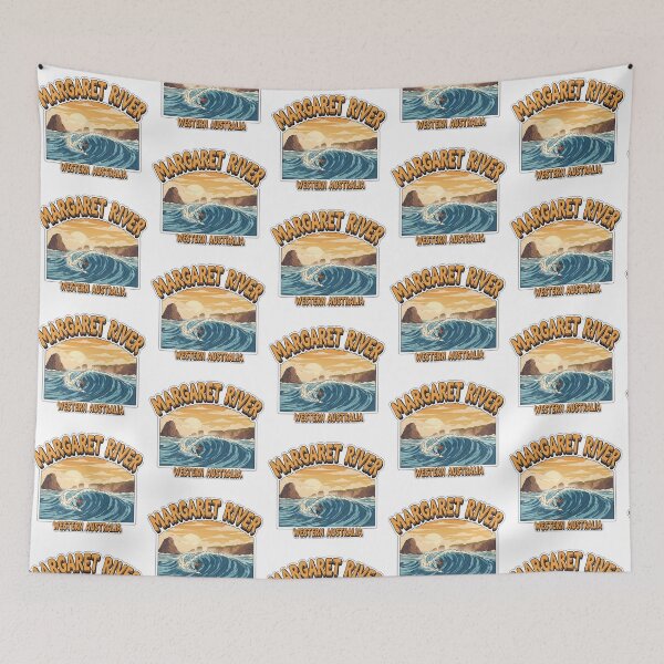 Item preview, Margaret River Pro: A Vibrant 1970s Retro Surf Poster designed and sold by Digital Dreams Arts.
