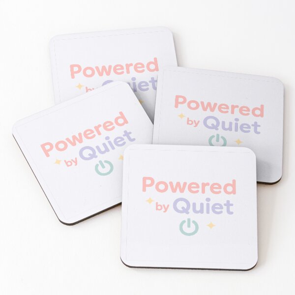 Item preview, Powered by Quiet – Pastel Minimal Typography designed and sold by Bratak.