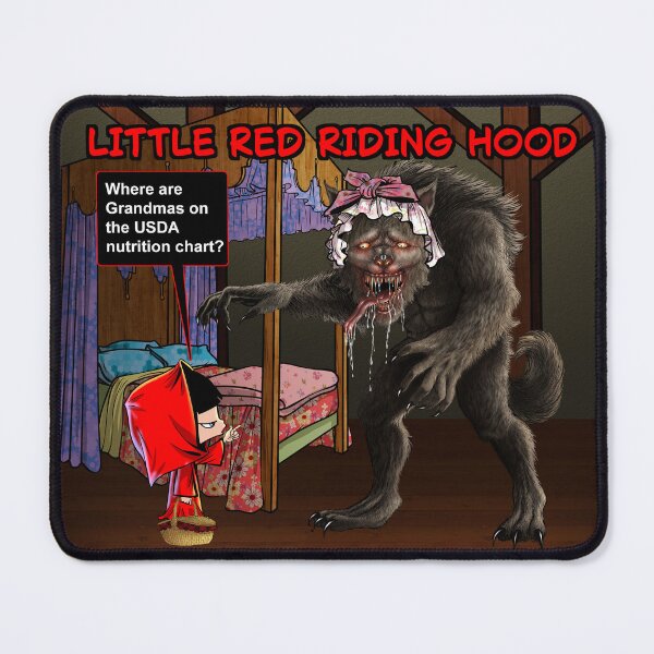 Item preview, Little Red Riding Hood's Nutritional Concerns designed and sold by 3-Beans-Art.