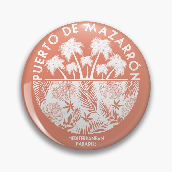 Item preview, Palm Trees and Leaves Emblem - Vintage White designed and sold by mzrn-souvenirs.