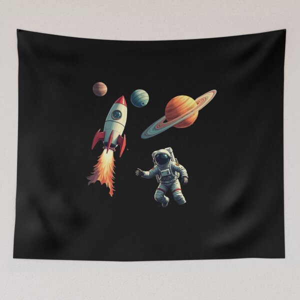 Item preview, Astronaut and Rocket  for Boys Who Dream Big designed and sold by marianna cotaru.