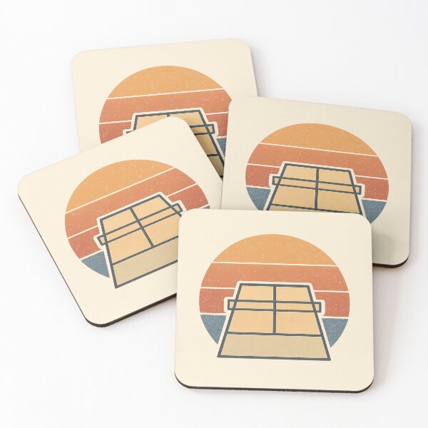 Item preview, Retro Pickleball Court – Vintage Sunset Design designed and sold by Bratak.