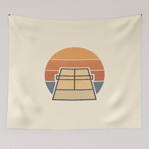 Item preview, Retro Pickleball Court – Vintage Sunset Design designed and sold by Bratak.